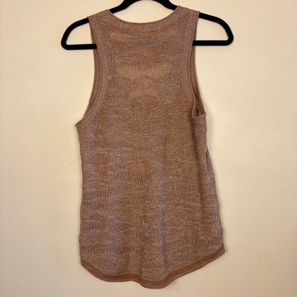 VERONICA BEARD Katla Knit Tank Top Womens Size Medium Tan Gold Sleeveless Casual - Picture 8 of 11